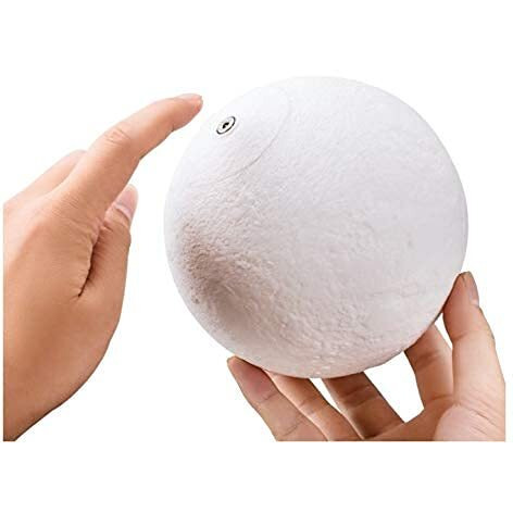 Quace Touch Sensor 3D Printing Reindeer Led Moon Night Light (Black)