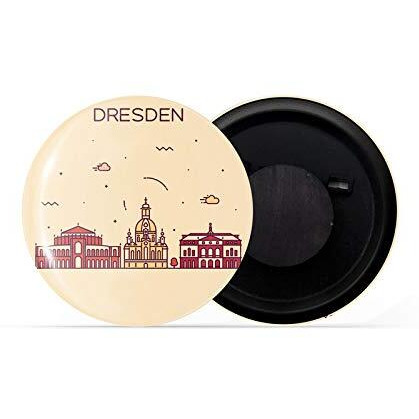 Dhcrafts Fridge Magnet Brown Color Dresden Glossy Finish Design Pack Of 1