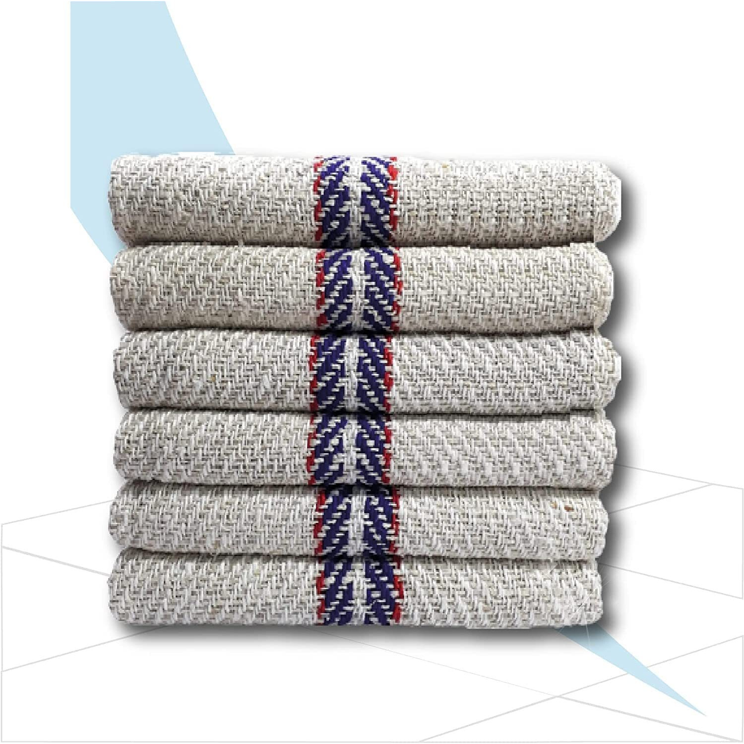 Amzgear Floor Cleaning Mop - 24X24 Inch, Pack Of 12 Pocha For Home Cleaning, Dry Mop For Sweeping, Premium Dusting Cloth For Sparkling Floors