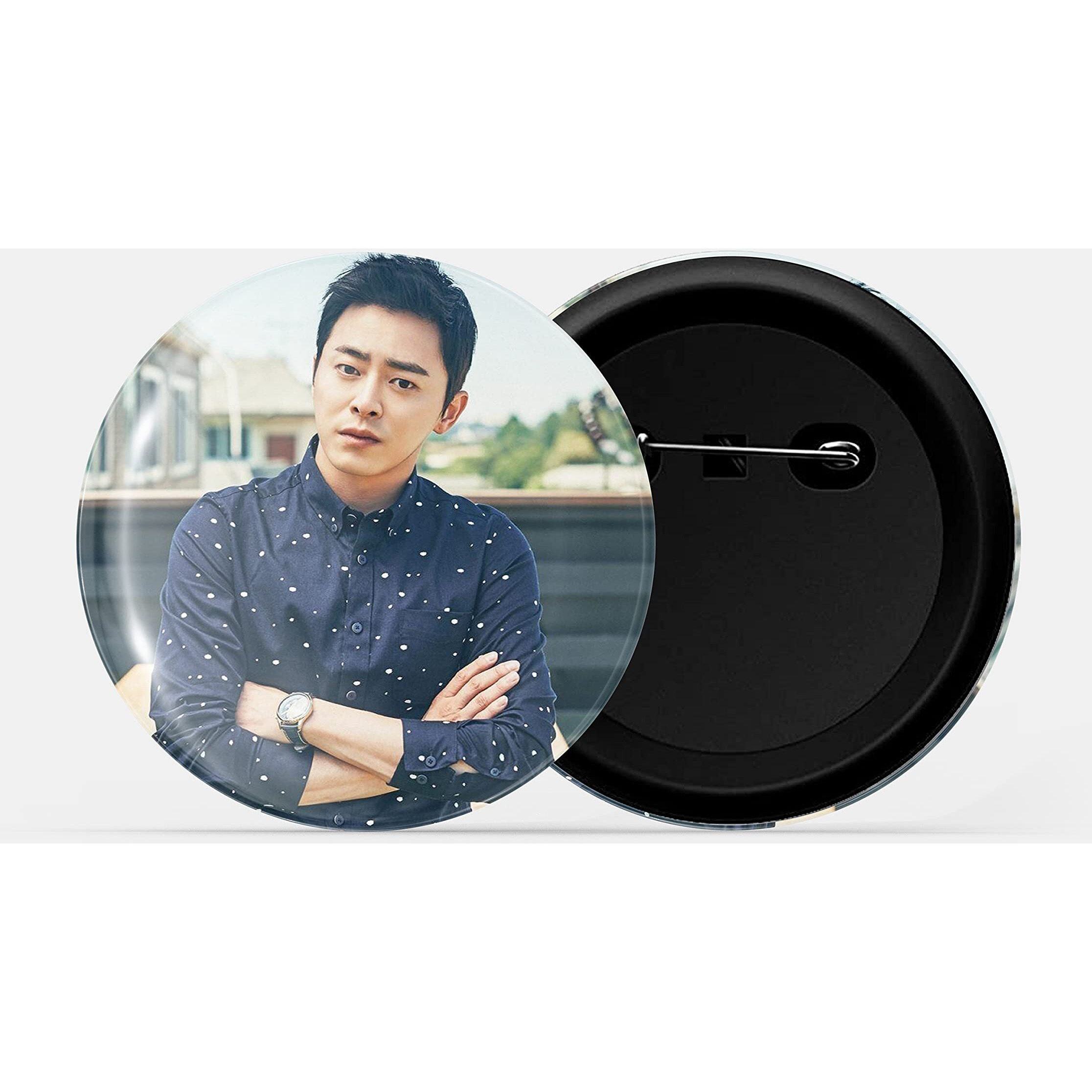 Dhcrafts Pin Badges K-Drama Korean Actor Multicolour Jo Jung -Suk D2 Glossy Finish Design Pack Of 1