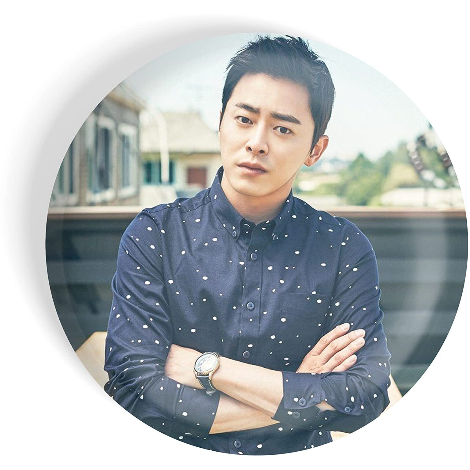 Dhcrafts Pin Badges K-Drama Korean Actor Multicolour Jo Jung -Suk D2 Glossy Finish Design Pack Of 1