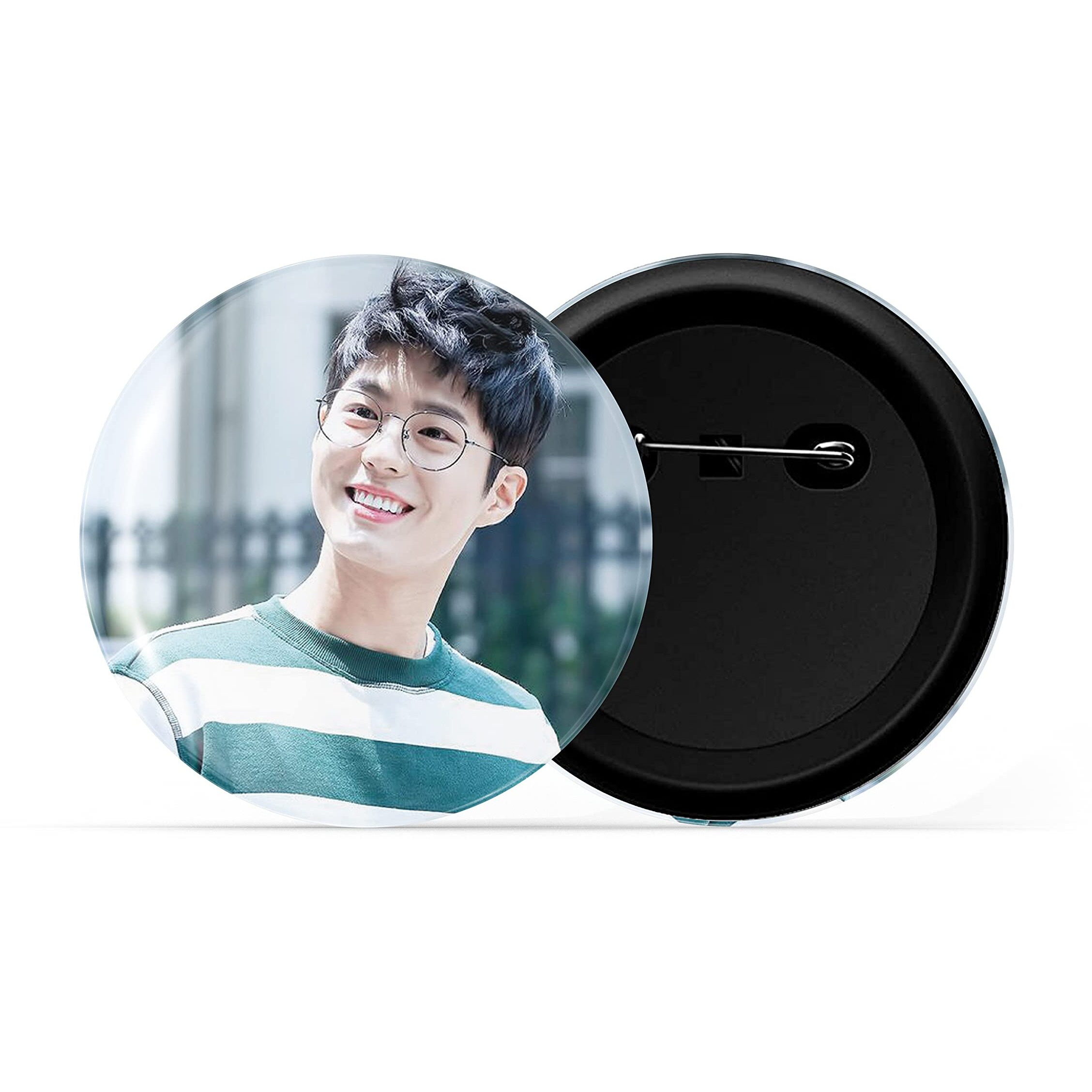 Dhcrafts Pin Badges K-Drama Korean Actor Multicolour Park Bo-Gum D1 Glossy Finish Design Pack Of 1
