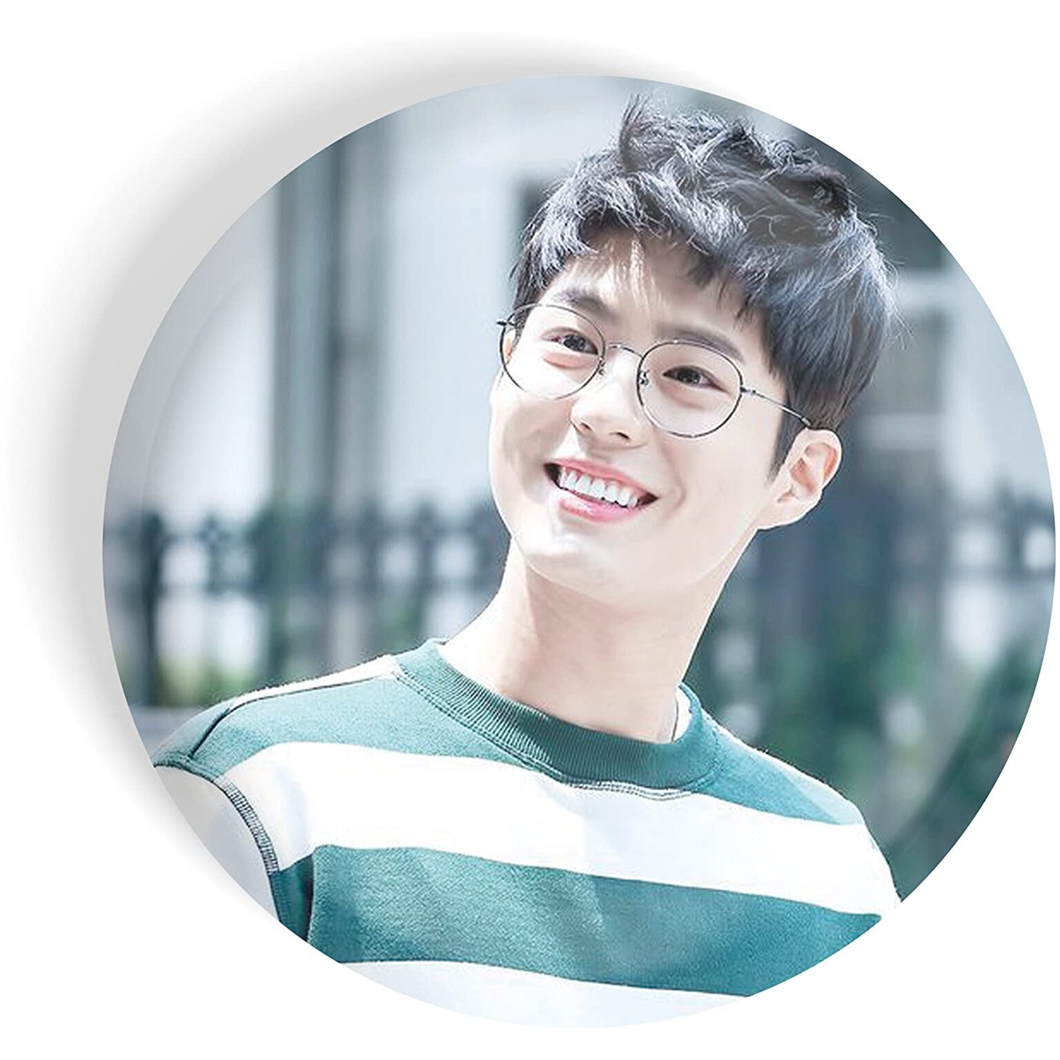 Dhcrafts Pin Badges K-Drama Korean Actor Multicolour Park Bo-Gum D1 Glossy Finish Design Pack Of 1