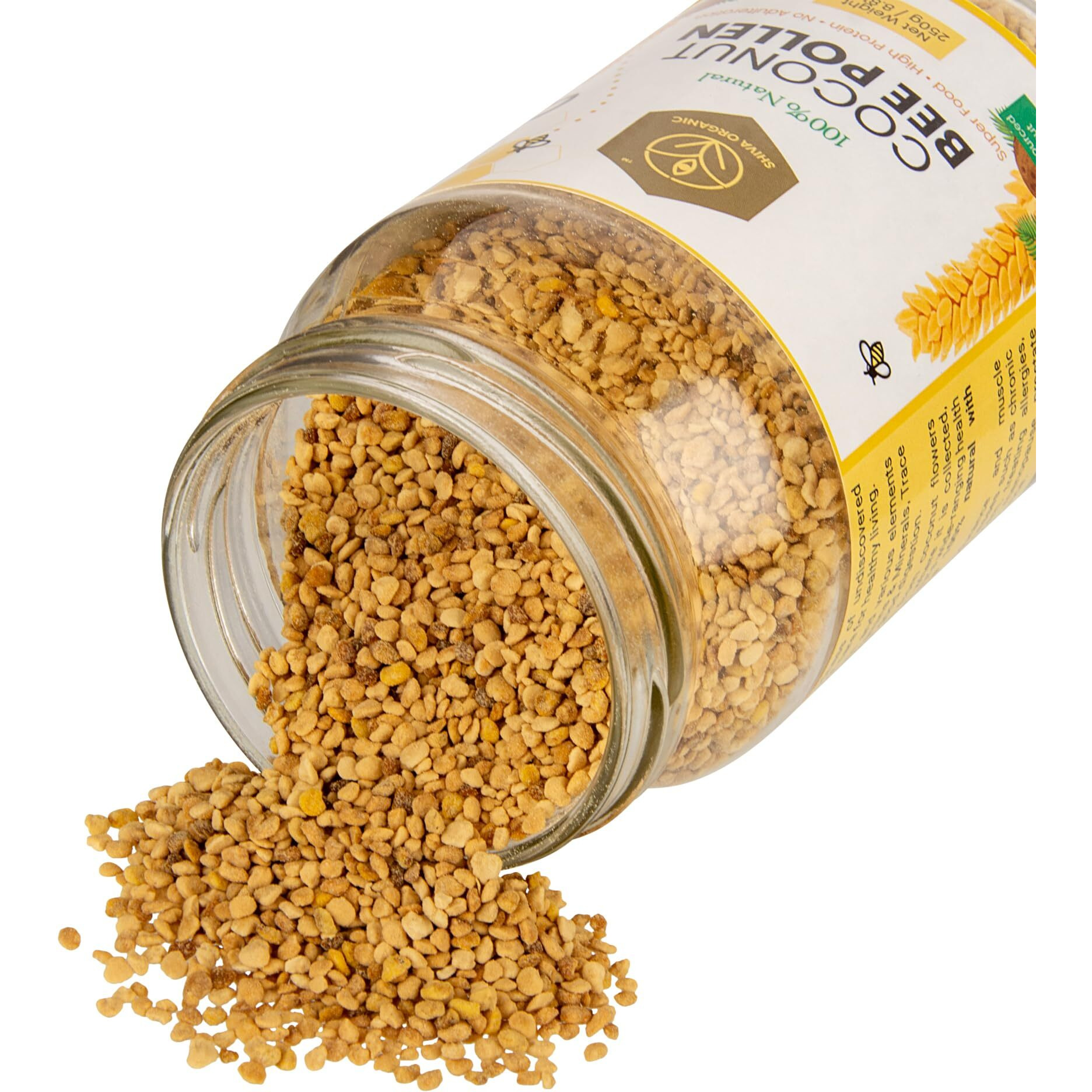 Shiva Organic Coconut Bee Pollen - 500 Gram |Immunity Energy Booster|100% Natural | Rich In Protein, Vitamin B, Minerals, Anti-Oxidants