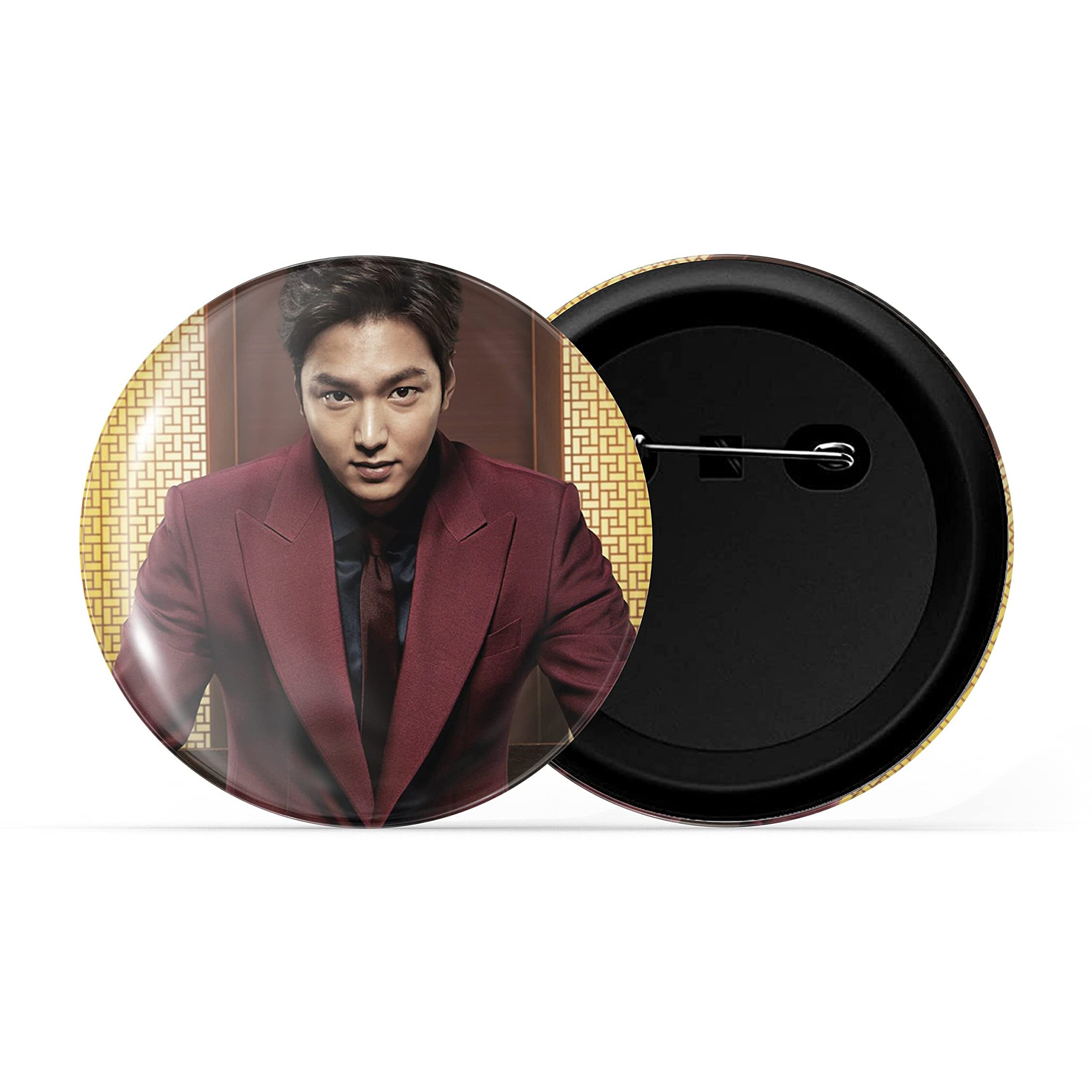 Dhcrafts Pin Badges K-Drama Korean Actor Multicolour Lee Min-Ho D17 Glossy Finish Design Pack Of 1