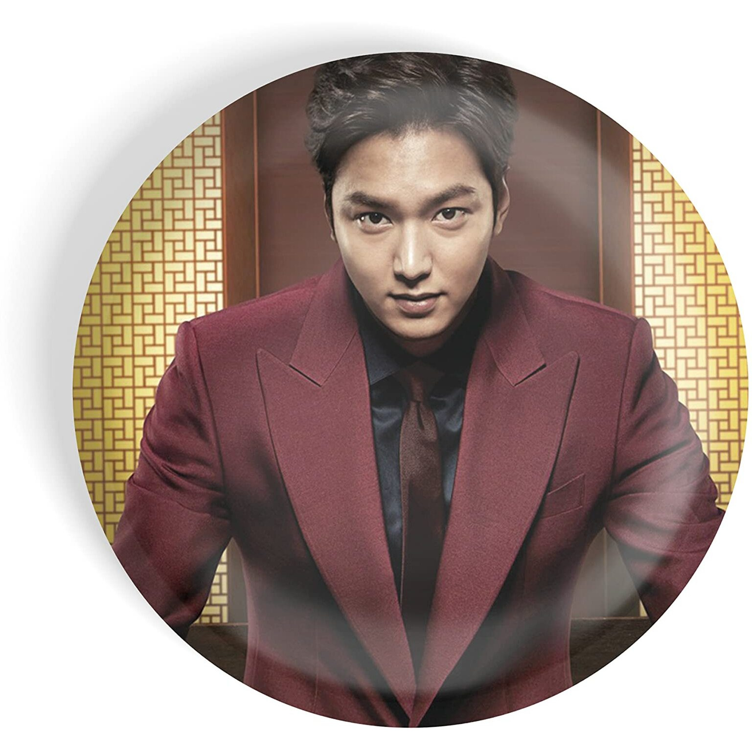 Dhcrafts Pin Badges K-Drama Korean Actor Multicolour Lee Min-Ho D17 Glossy Finish Design Pack Of 1