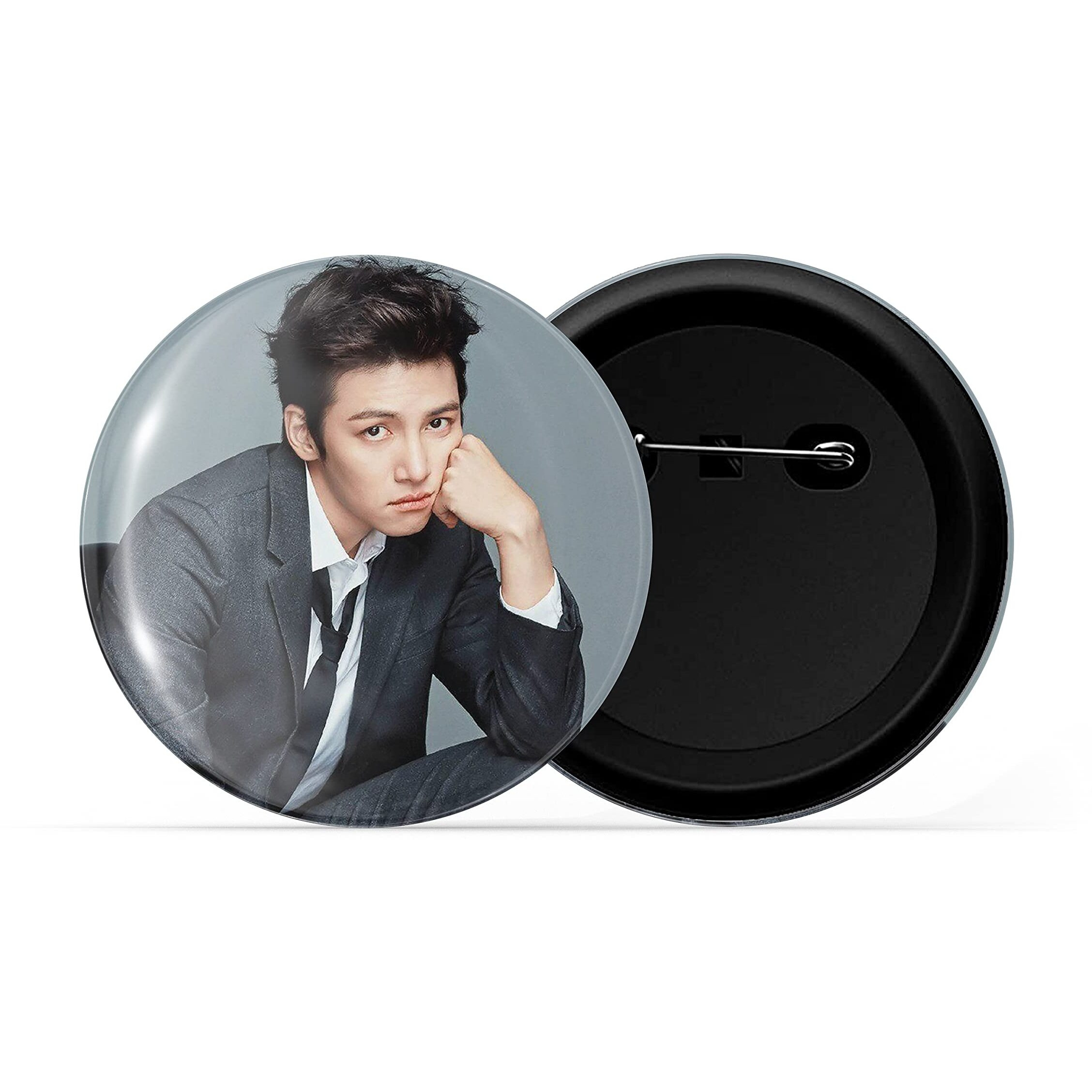 Dhcrafts Pin Badges K-Drama Korean Actor Multicolour Ji Chang-Wook D8 Glossy Finish Design Pack Of 1
