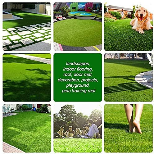 Bombay Dreams 45 Mm High Density Grass Carpet | Artificial Premium Lawn Turf | Indoor & Outdoor Use | Washable Grass, Dust & Waterproof Mat | Skin Friendly (Size - 4 X 9 Feet)