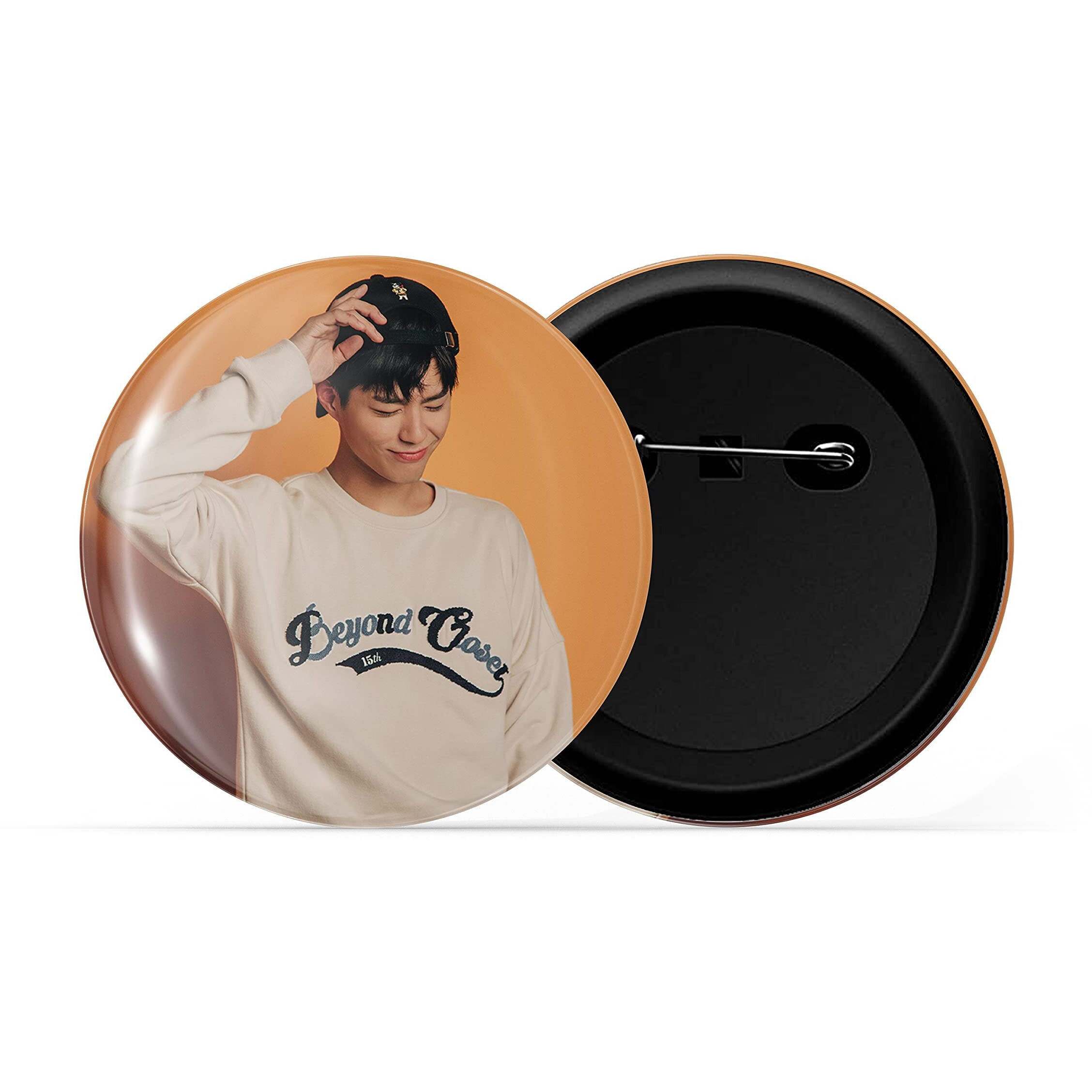 Dhcrafts Pin Badges K-Drama Korean Actor Multicolour Park Bo-Gum D4 Glossy Finish Design Pack Of 1