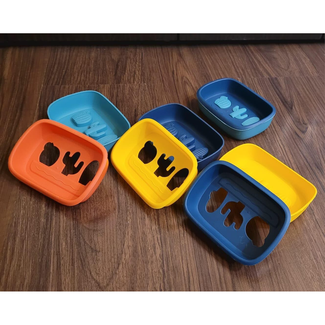 Csm Soap Case Soap Holder For Bathroom Kitchen Sink-Set Of 4 Soap Dish