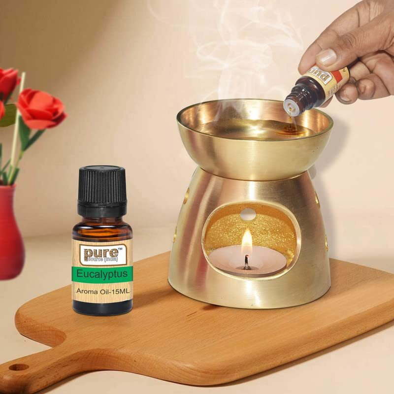Pure Source India 6 In One Aroma Oil Pack (Lavender, Rose,Citronella, Eucalyptus, Peppermint,Sandal Wood,15 Ml Each) 6 Essential Oil In One Bunch.