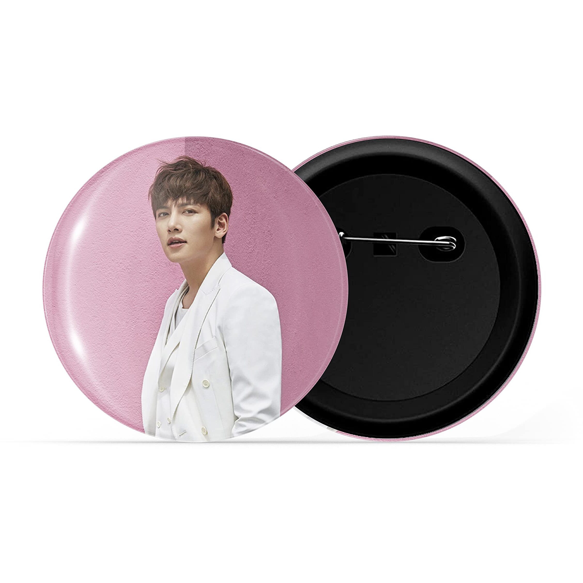 Dhcrafts Pin Badges K-Drama Korean Actor Multicolour Ji Chang-Wook D7 Glossy Finish Design Pack Of 1
