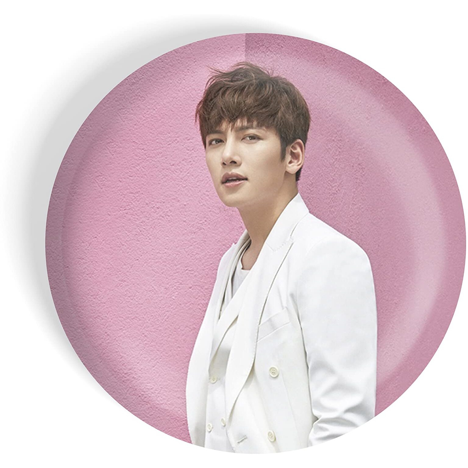 Dhcrafts Pin Badges K-Drama Korean Actor Multicolour Ji Chang-Wook D7 Glossy Finish Design Pack Of 1