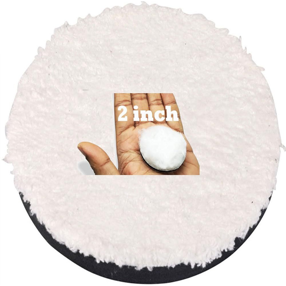 Diy Crafts 4 Pcs, 3" Inch Wool Fur Felt Pad, Wool Fur Felt Hook Loop Pad Fur Felt Pad For Car Buffing Polishing Waxing Sponge Drill Adapter (4 Pcs, 3" Inch Wool Fur Felt Pad)
