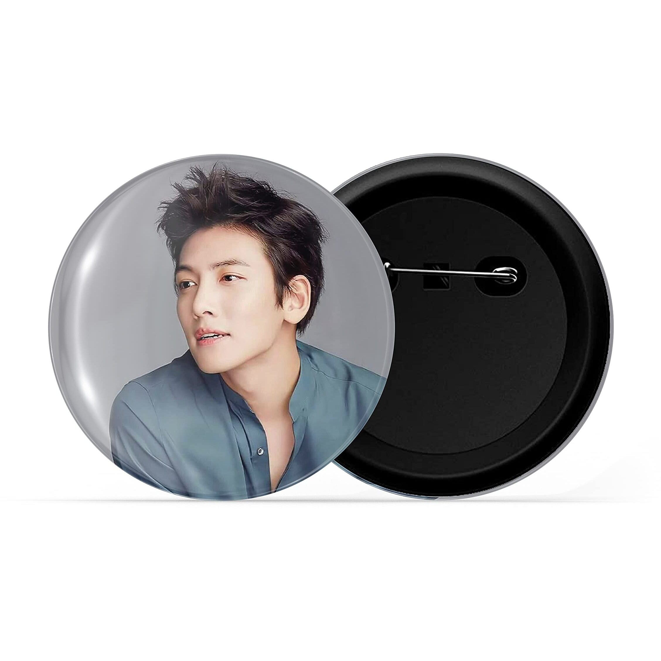 Dhcrafts Pin Badges K-Drama Korean Actor Multicolour Ji Chang-Wook D15 Glossy Finish Design Pack Of 1