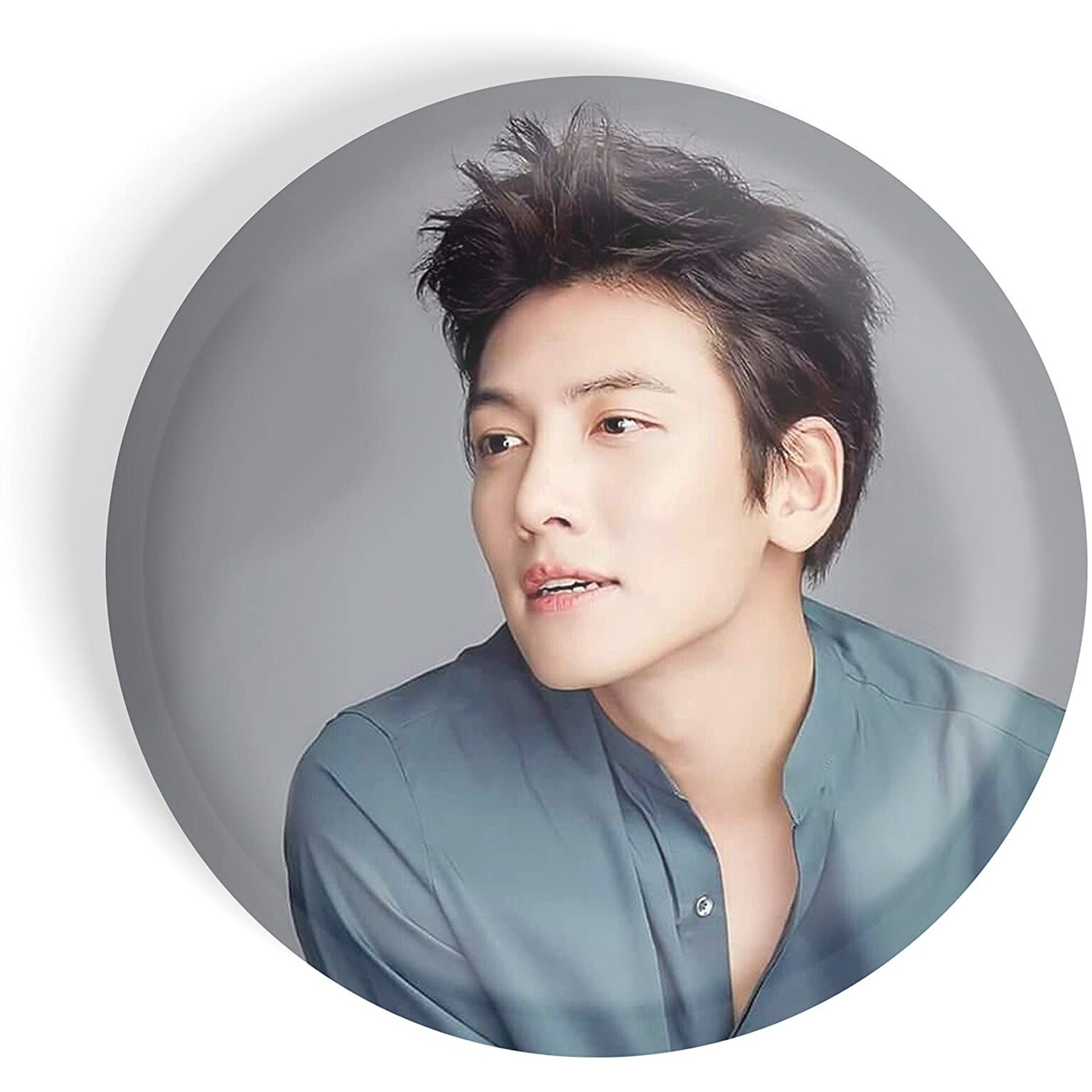 Dhcrafts Pin Badges K-Drama Korean Actor Multicolour Ji Chang-Wook D15 Glossy Finish Design Pack Of 1