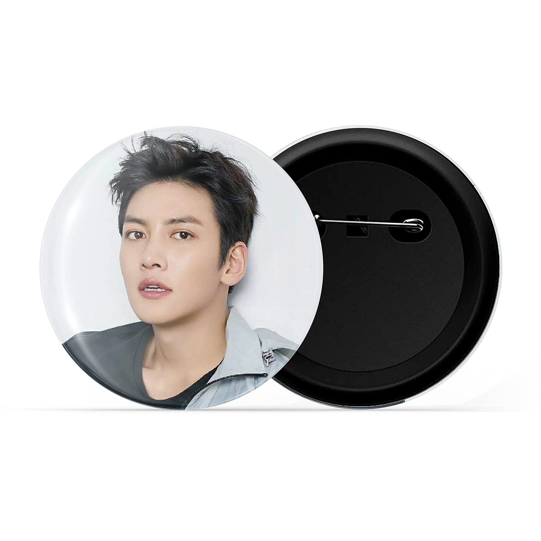 Dhcrafts Pin Badges K-Drama Korean Actor Multicolour Ji Chang-Wook D4 Glossy Finish Design Pack Of 1