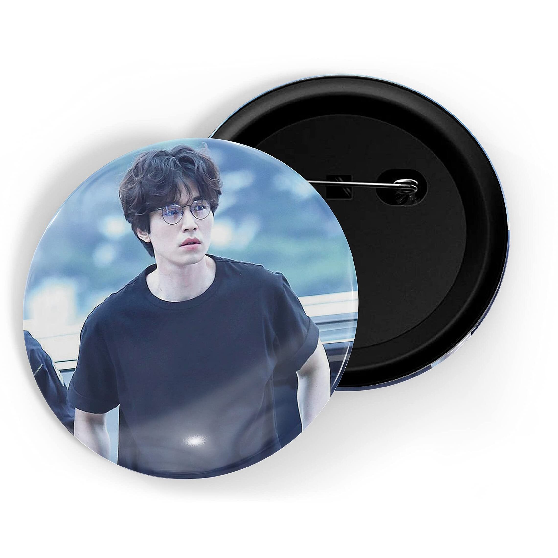 Dhcrafts Pin Badges K-Drama Korean Actor Multicolour Lee Dong-Wook D3 Glossy Finish Design Pack Of 1