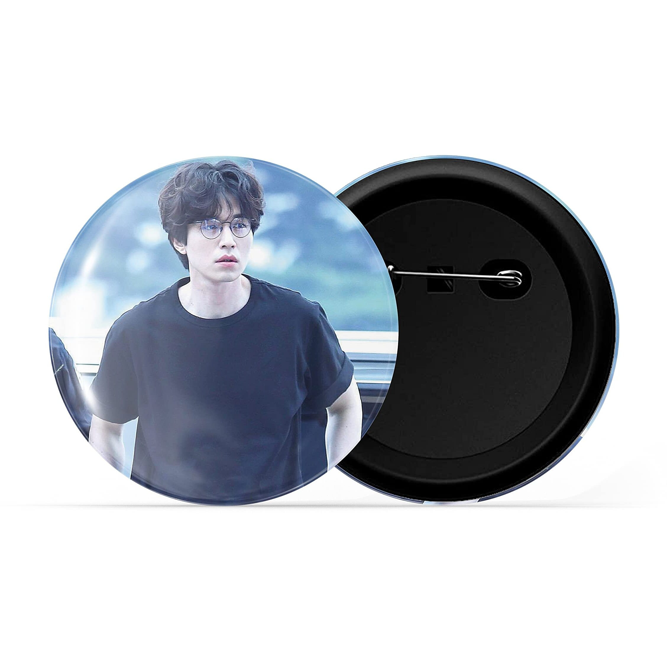 Dhcrafts Pin Badges K-Drama Korean Actor Multicolour Lee Dong-Wook D3 Glossy Finish Design Pack Of 1