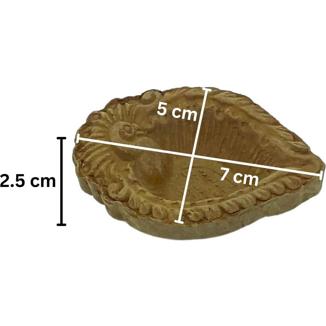 Tdas Diya For Puja Diyas For Home Decoration Pooja Room Diwali Deepam Diva Deepak Vilakku Deepalu Clay Small Mitti Perfect For Festival Of Lights (7 Cm - 25 Pieces)