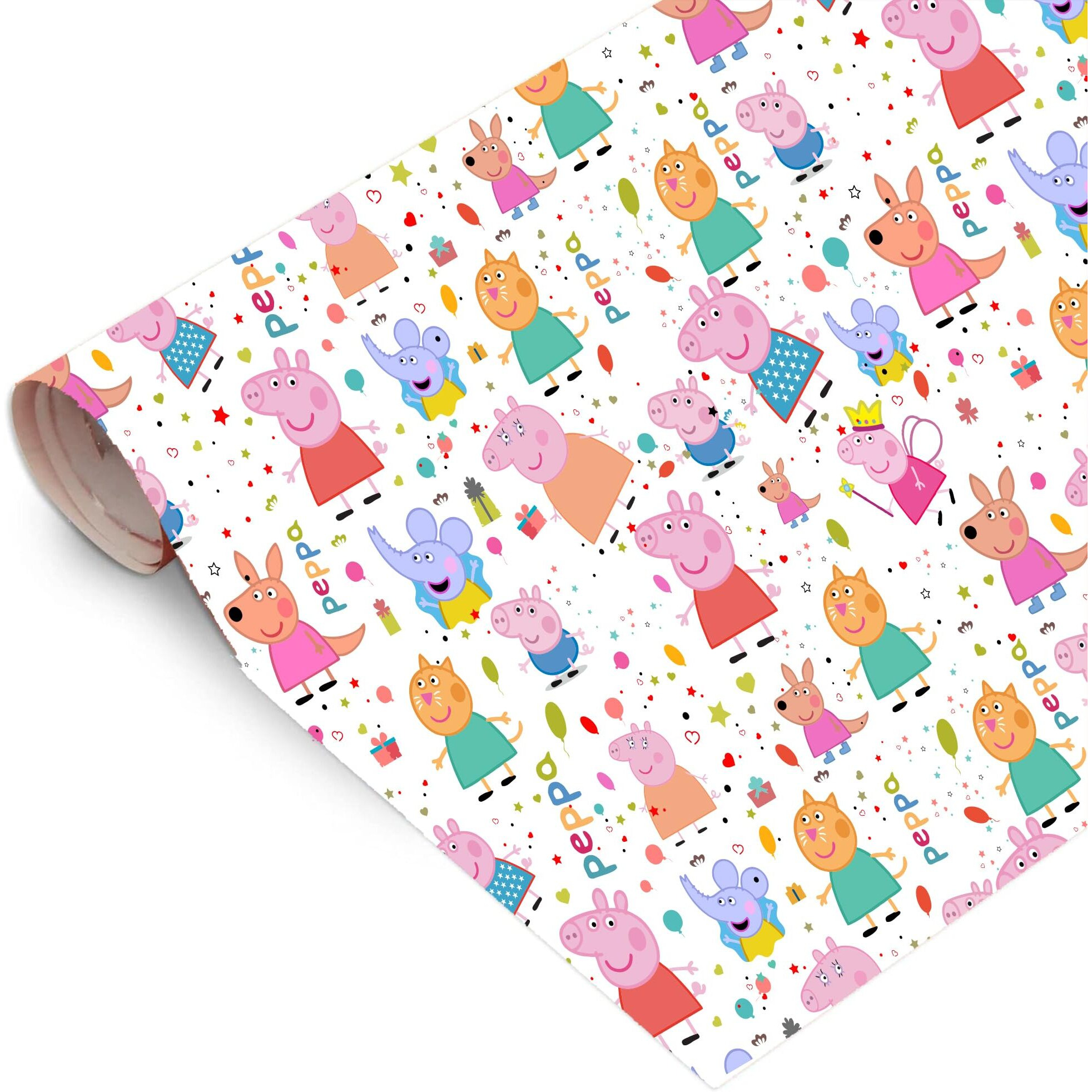 Accuprints Gift Wrapping Paper Pack Of 10|Design Peppa Pig |Size 17 X 28 Inch