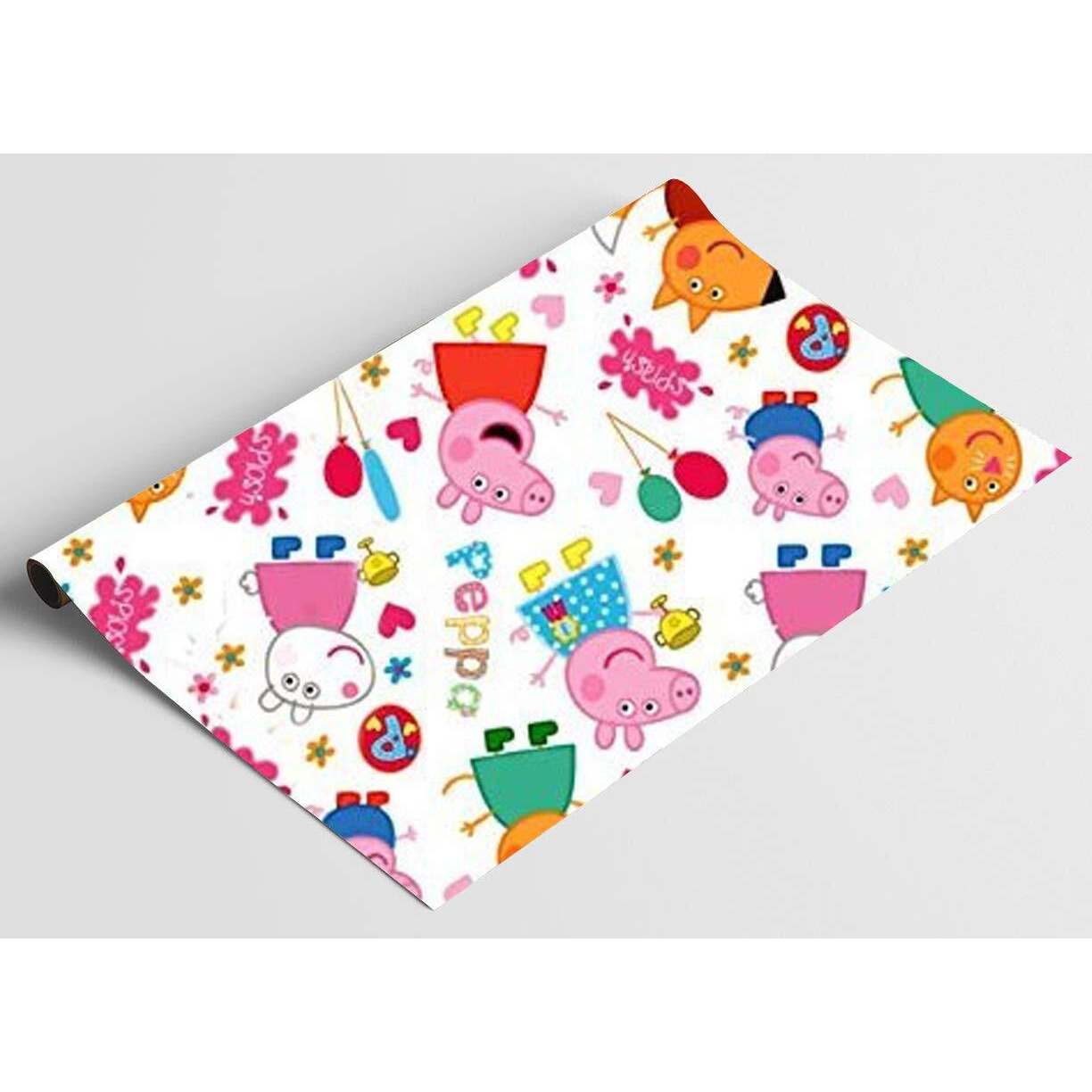 Accuprints Gift Wrapping Paper Pack Of 10|Design Peppa Pig |Size 17 X 28 Inch