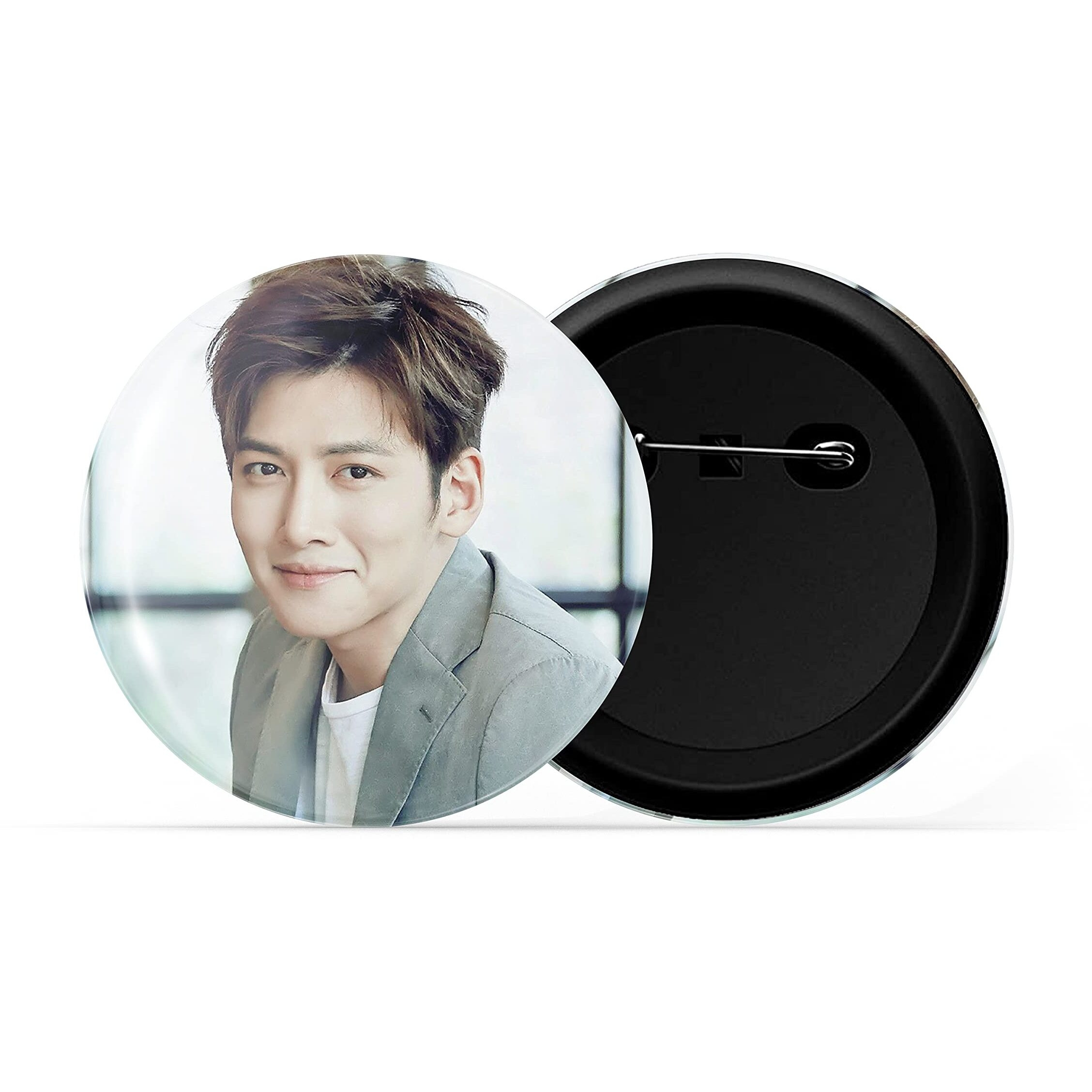 Dhcrafts Pin Badges K-Drama Korean Actor Multicolour Ji Chang-Wook D9 Glossy Finish Design Pack Of 1