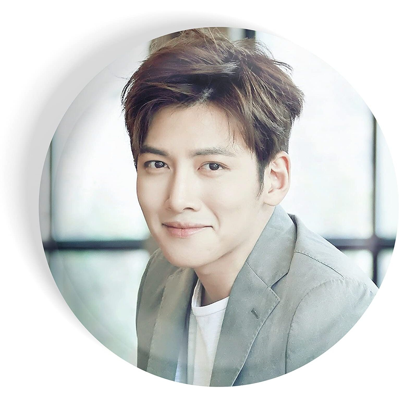 Dhcrafts Pin Badges K-Drama Korean Actor Multicolour Ji Chang-Wook D9 Glossy Finish Design Pack Of 1
