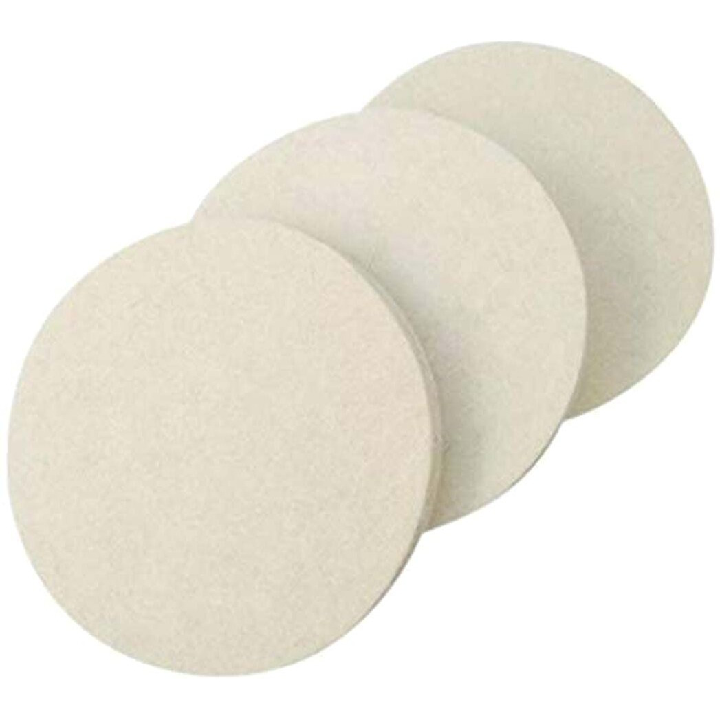 Diy Crafts 5 Pieces, 2" Inch Only Felt Pad, Wool Felt Hook Loop Pad For Car Buffing Polishing Waxing Sponge Drill Adapter Cleaning Elec(5 Pieces, 2" Inch Only Felt Pad)