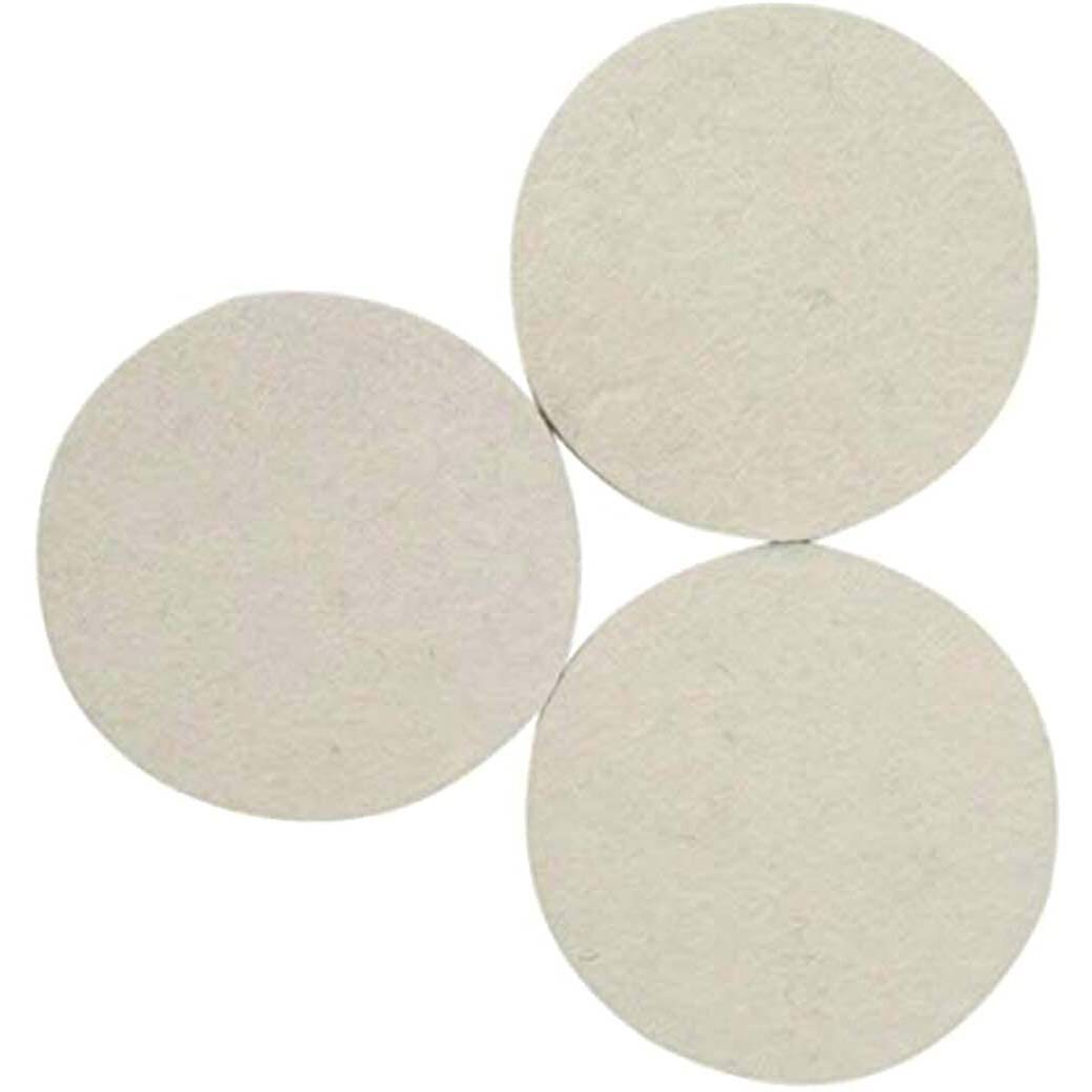 Diy Crafts 5 Pieces, 2" Inch Only Felt Pad, Wool Felt Hook Loop Pad For Car Buffing Polishing Waxing Sponge Drill Adapter Cleaning Elec(5 Pieces, 2" Inch Only Felt Pad)