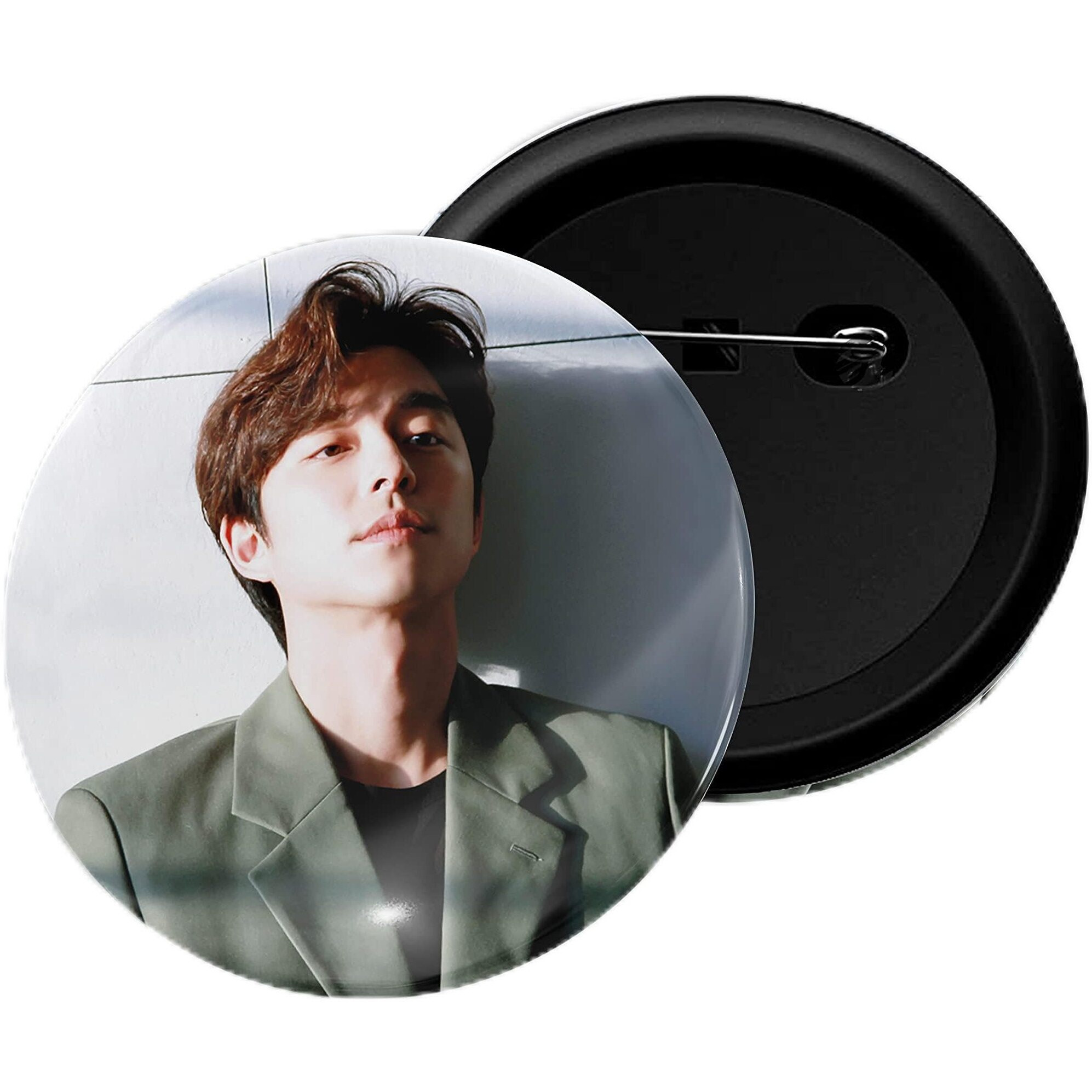 Dhcrafts Pin Badges K-Drama Korean Actor Multicolour Gong Yoo D14 Glossy Finish Design Pack Of 1