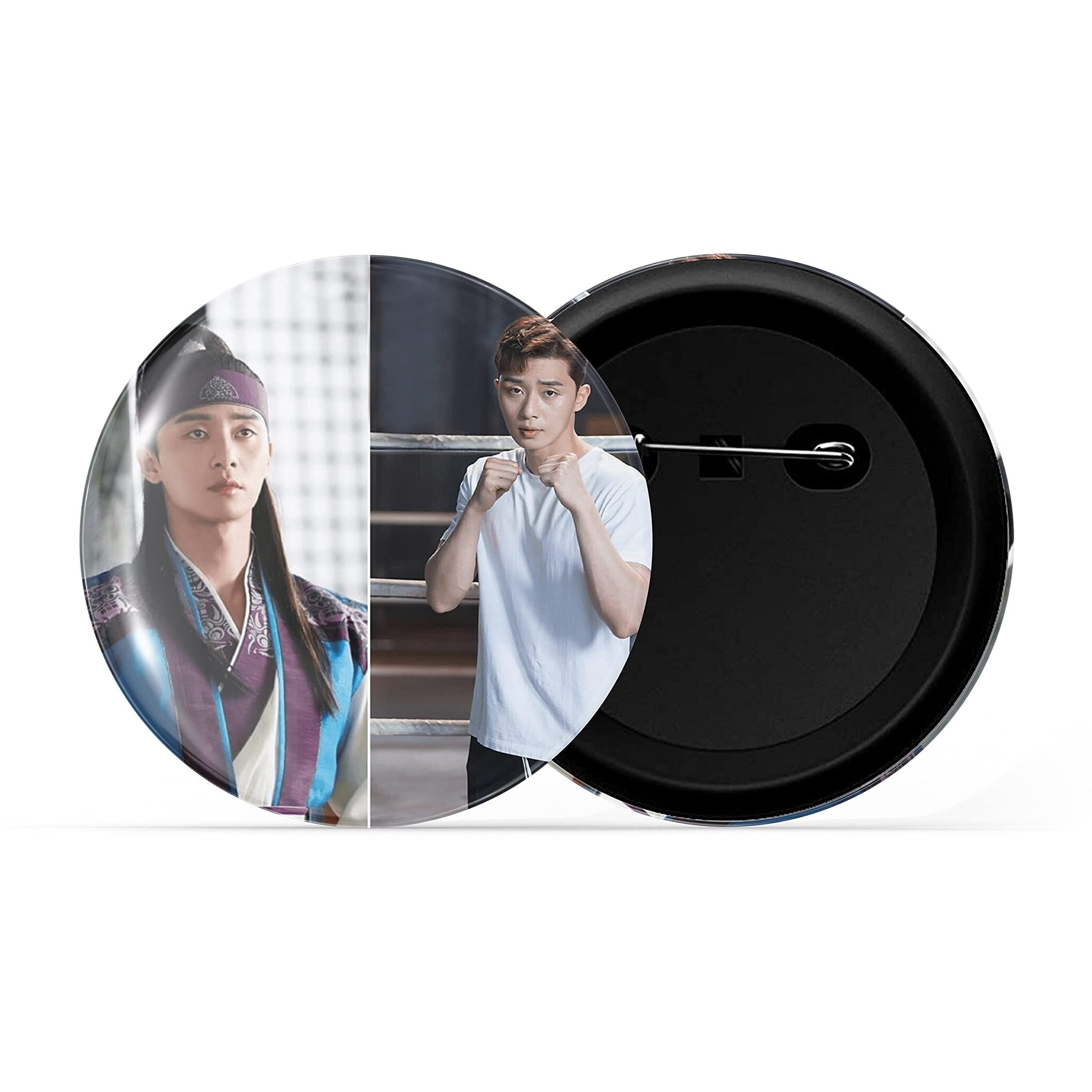 Dhcrafts Pin Badges K-Drama Korean Actor Multicolour Park Seo-Joon D3 Glossy Finish Design Pack Of 1