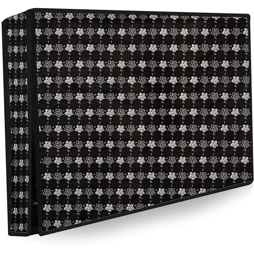 Stylista Waterproof Led Tv Cover For All 65 Inch Models Floral Pattern Black