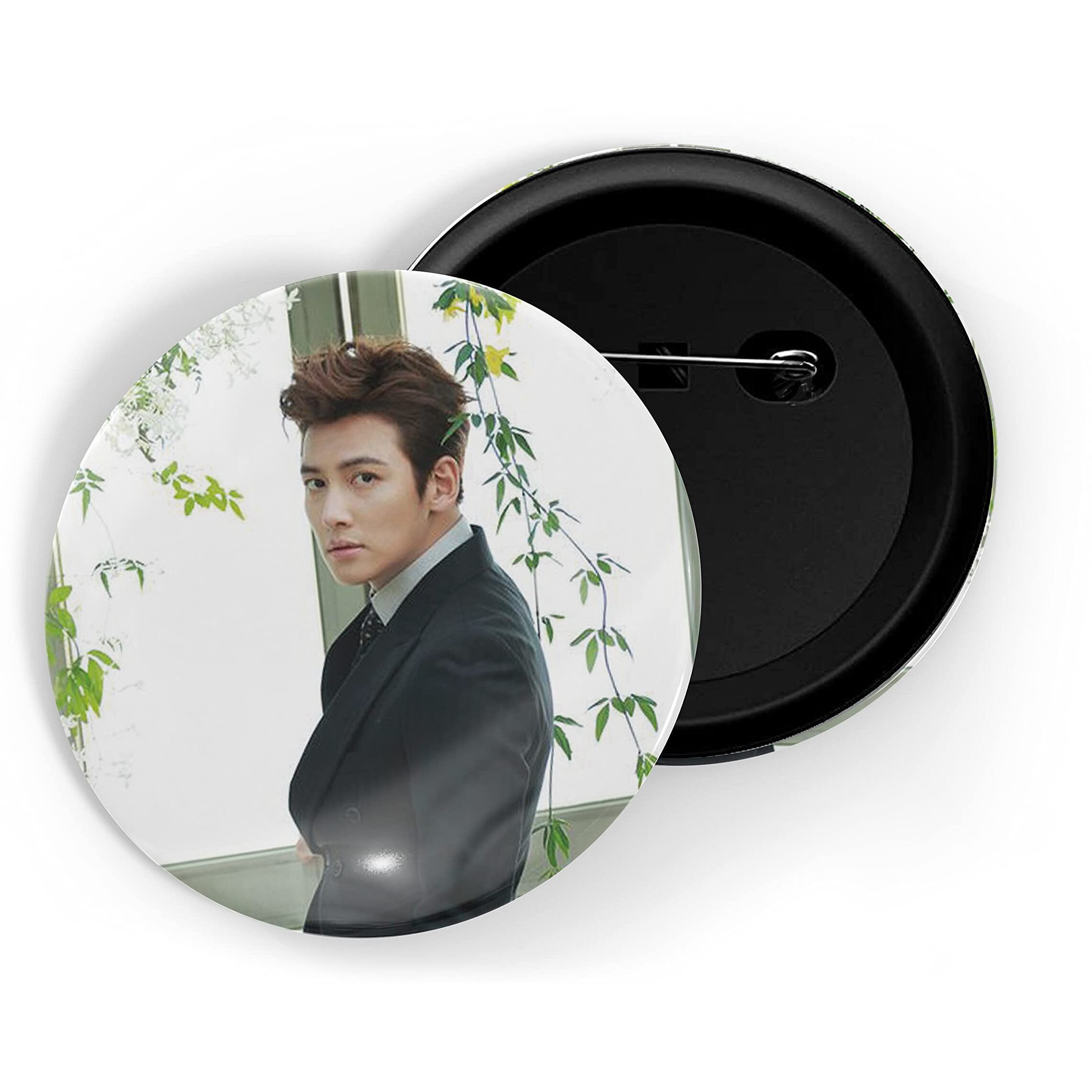 Dhcrafts Pin Badges K-Drama Korean Actor Multicolour Ji Chang-Wook D6 Glossy Finish Design Pack Of 1