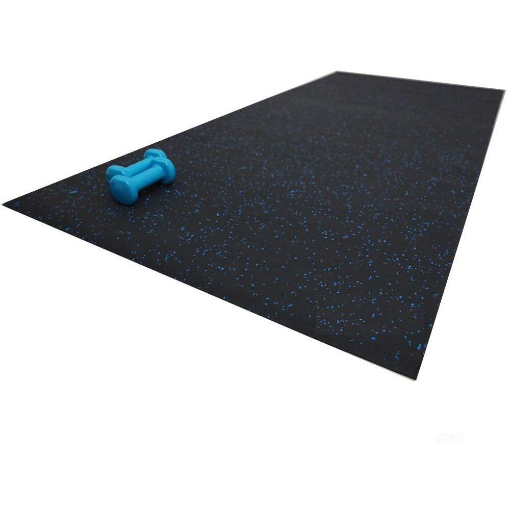 Kobo Ac-78 Exercise Equipment Mat Rubber (78&quotX 40") Treadmill Fitness Rubber Flooring Gym With Epdm (Imported) (Black)