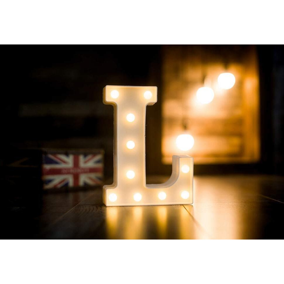 Perfect Pricee Powered Led Marquee Letter Lights, Warm White (L)