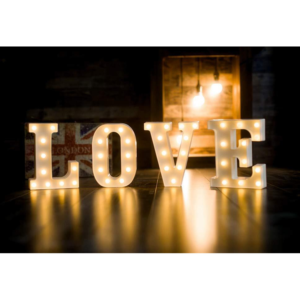 Perfect Pricee Powered Led Marquee Letter Lights, Warm White (L)