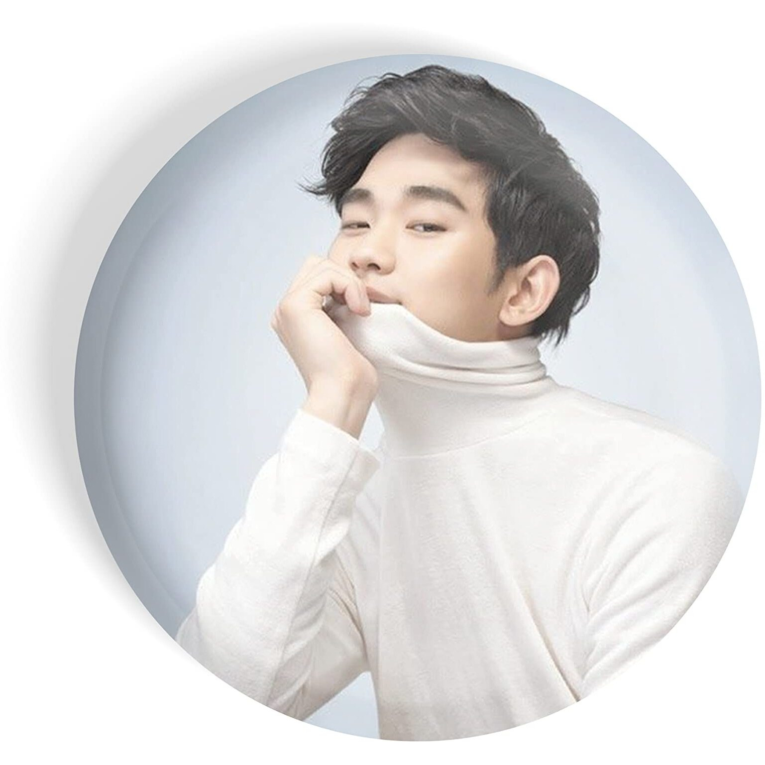 Dhcrafts Pin Badges K-Drama Korean Actor Multicolour Kim Soo-Hyun D4 Glossy Finish Design Pack Of 1