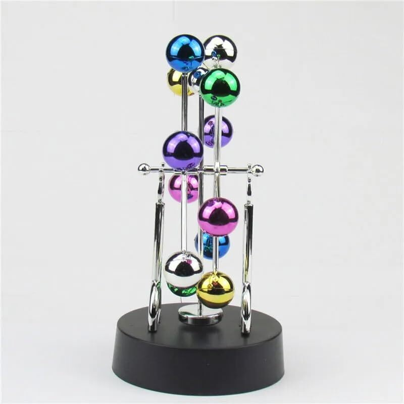 Teesta Ferris Wheel Revolving Perpetual Debate Orbital Kinetic Art Design Perceptual Motion Model For Decorating Home Bedroom/Office Desktop Accessories/Living Room (Multicolour, 1Pcs)