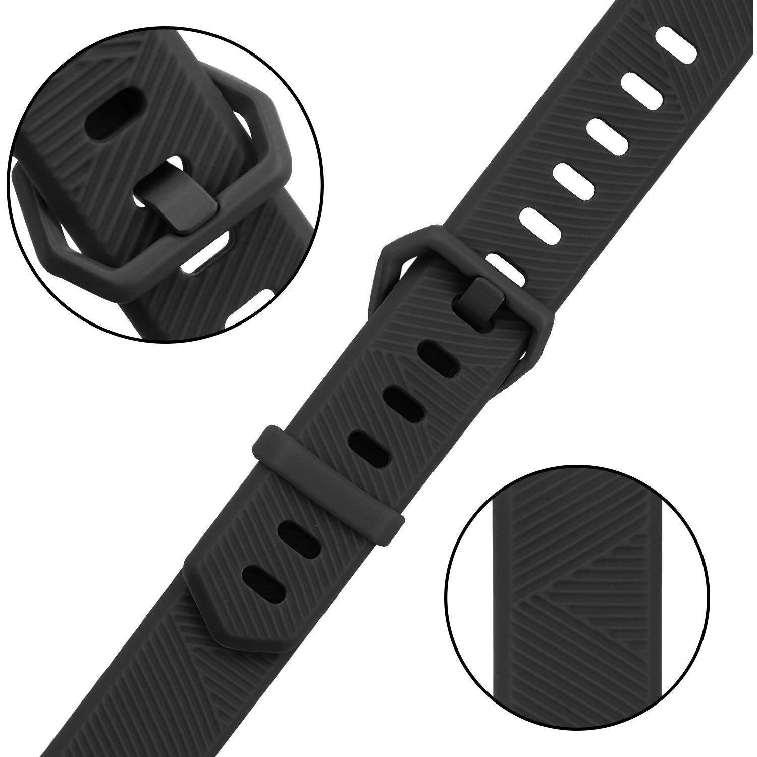 Ieoviee Pack 3 Replacement Band Compatible For Fitbit Alta/Fitbit Alta Hr Bands, Adjustable Soft Silicone Sport Bands For Woman And Men (Small, Black, White, Wine Red)