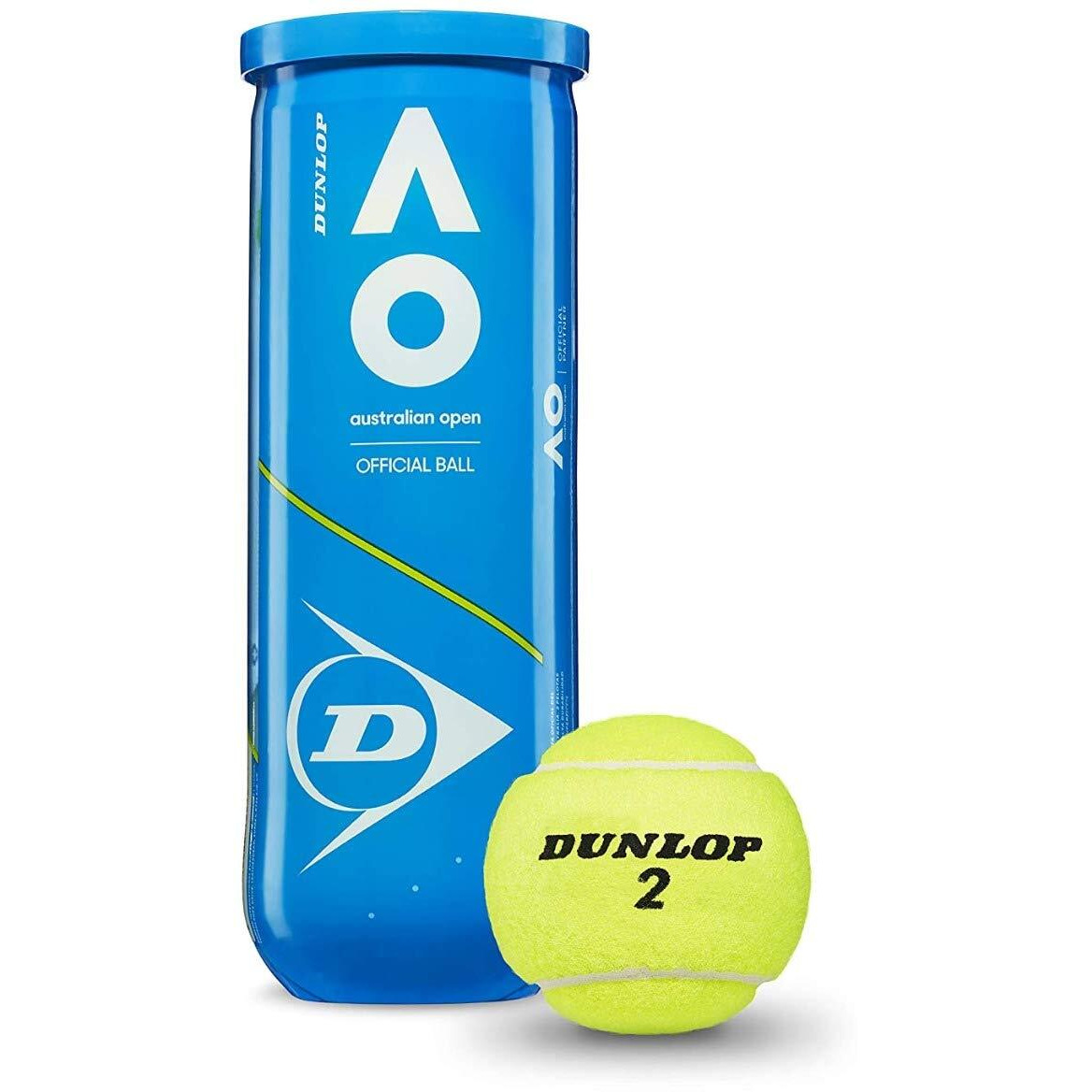 Dunlop Rubber Tennis Balls, (Green)|4 Cans | 12 Balls (3 Balls/Can)