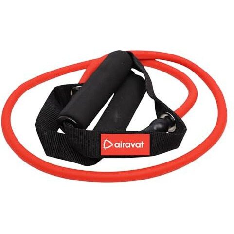 Airavat 4503 Natural Latex Level-2 Exercise Tube (Red)