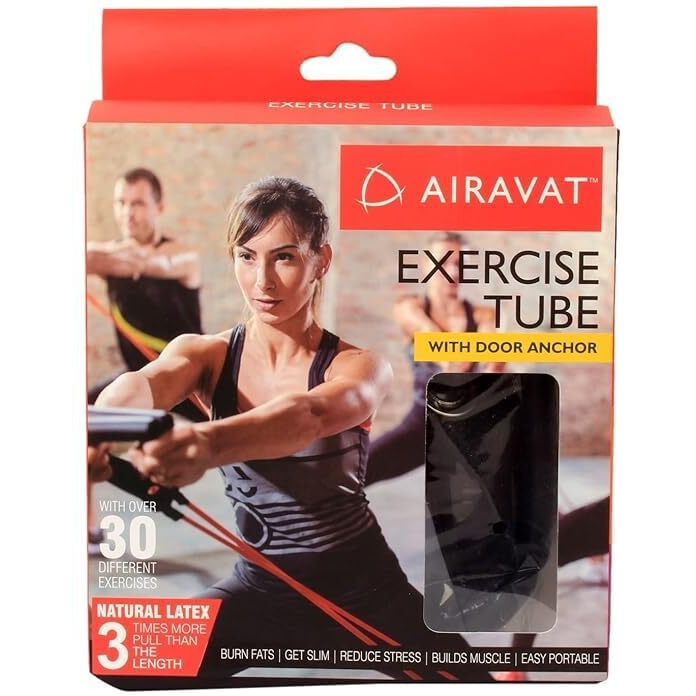 Airavat 4503 Natural Latex Level-2 Exercise Tube (Red)