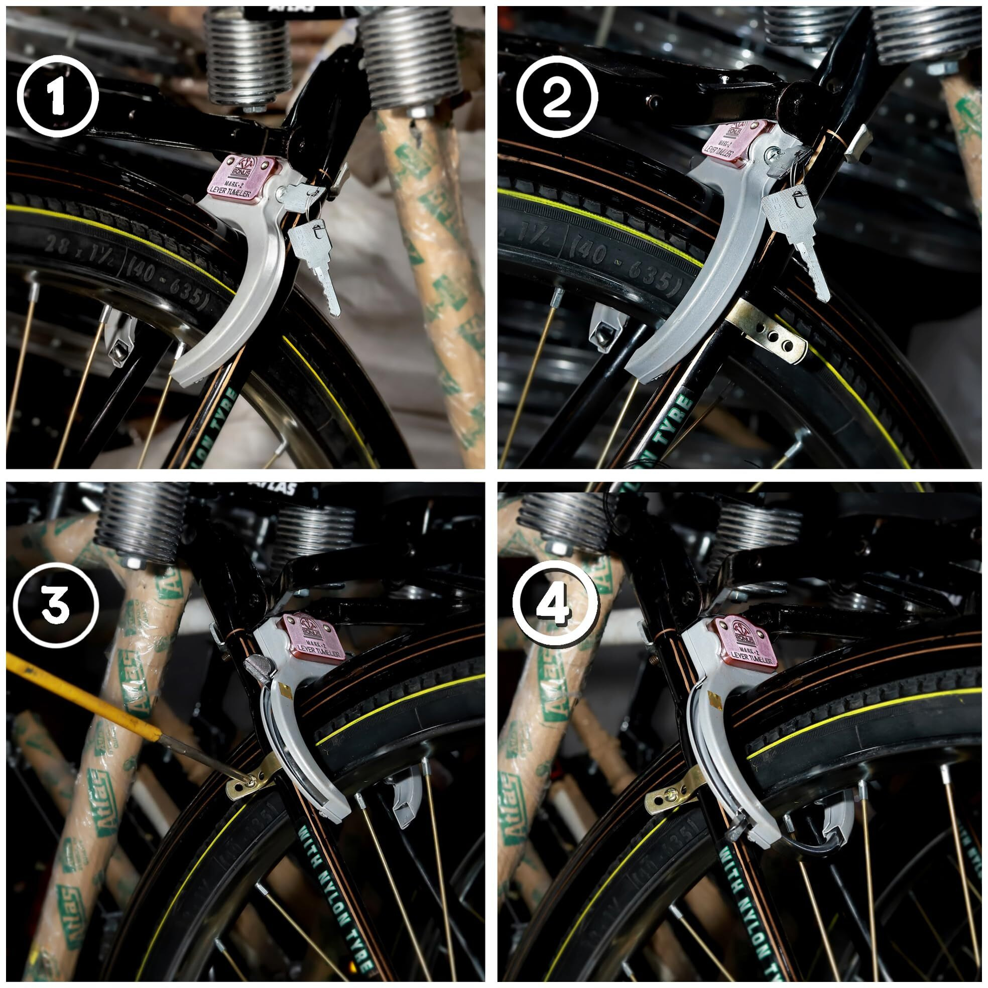 Bonus Mark 2 (Side Key) Cycle Lock Chrome Plated