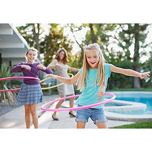 Hula Hoop Zig Zag For Adult Kids Quality Exercise Fitness Ring,8 Interlockable Pieces Multi Colour Big Hola Hoop