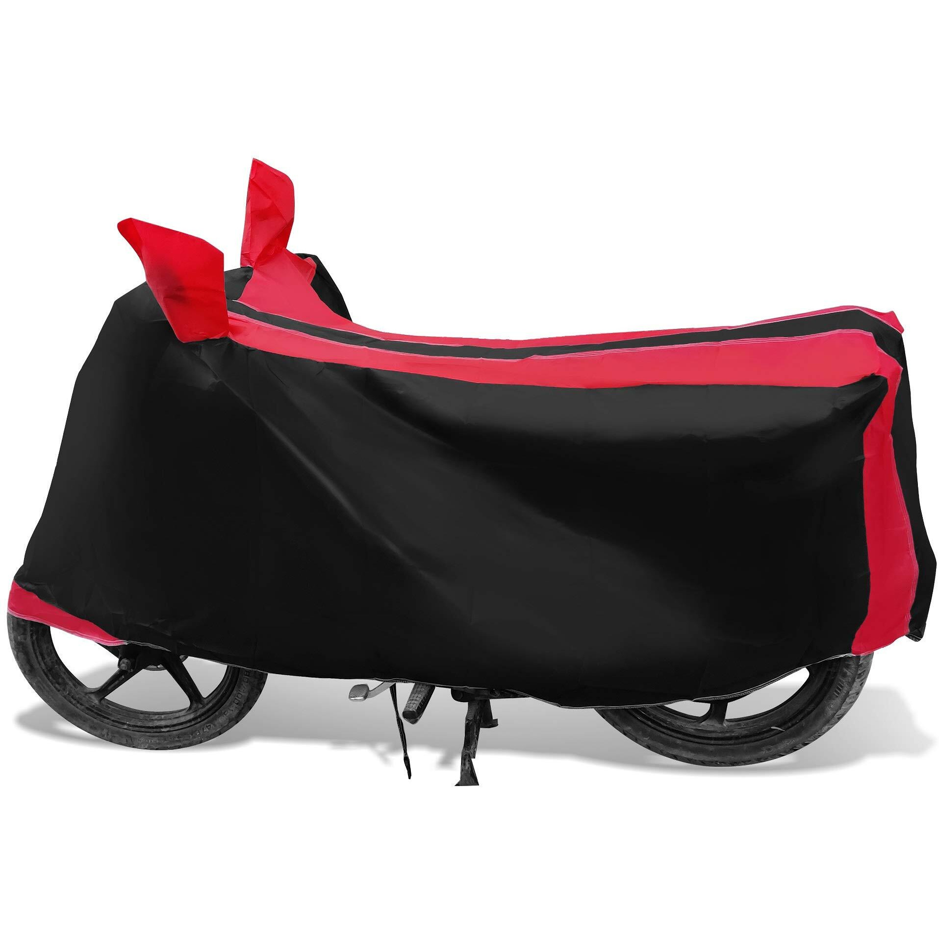 Auto Hub Water Resistant Bike Body Cover For Ather 450X - Black/Red