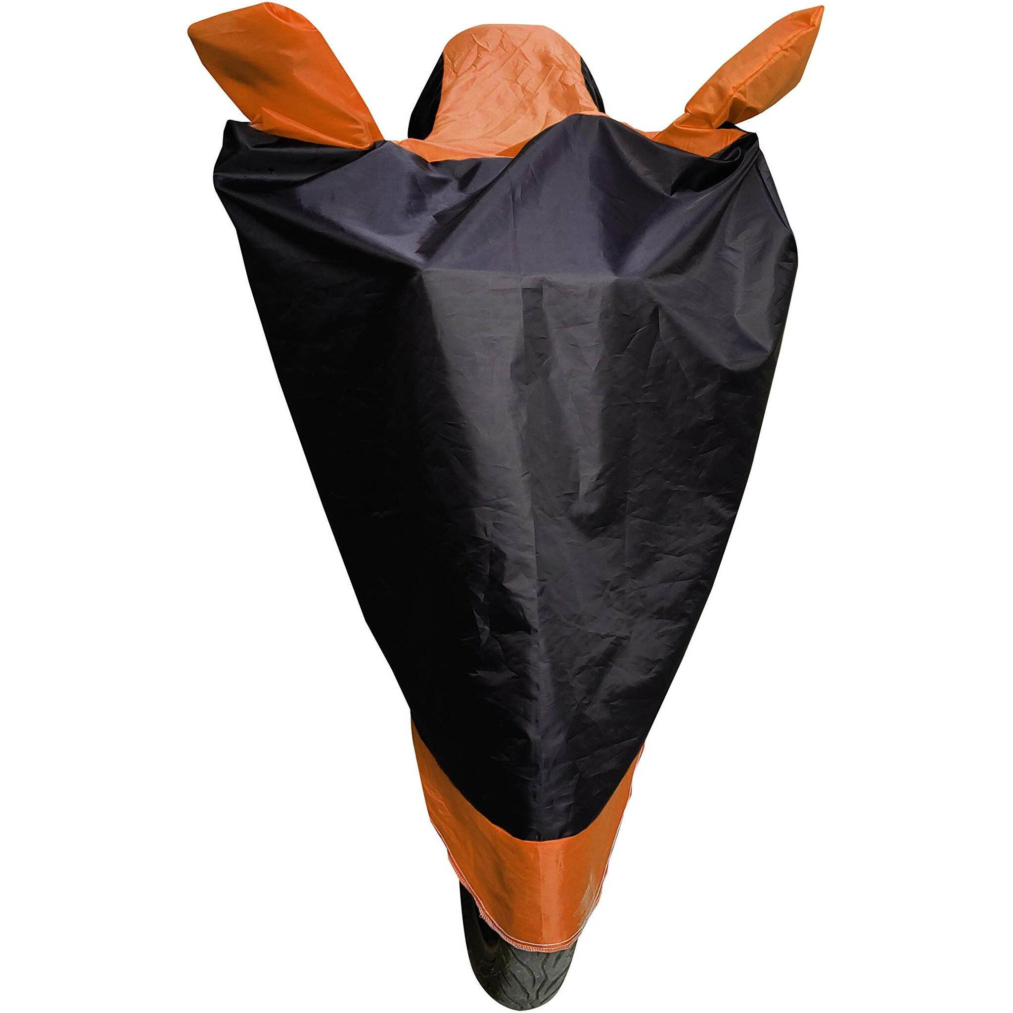 Auto Hub Water Resistant Bike Body Cover For Ather 450X - Black/Orange