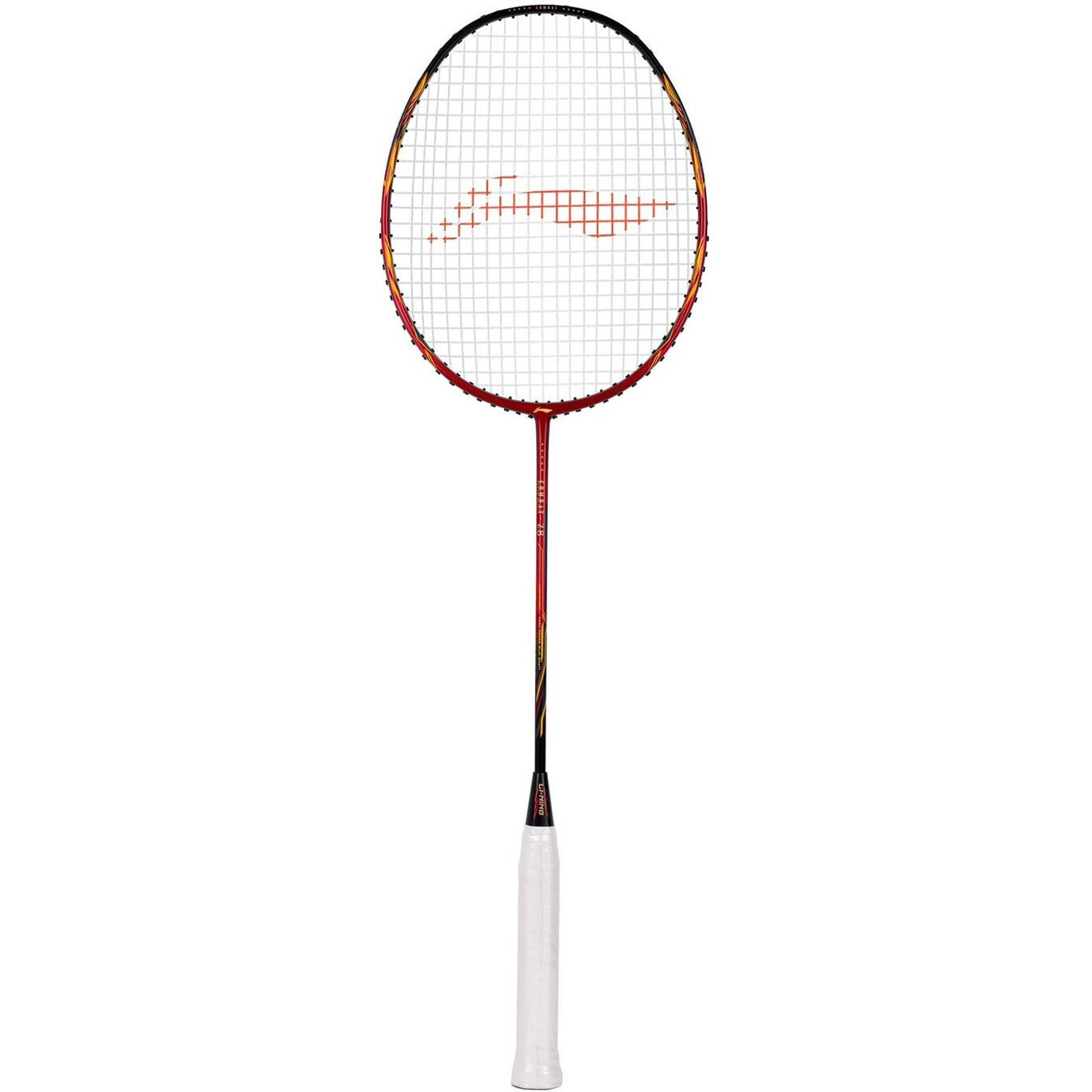 Li-Ning Combat Z8 Strung Badminton Racquet, Red/Black/Gold