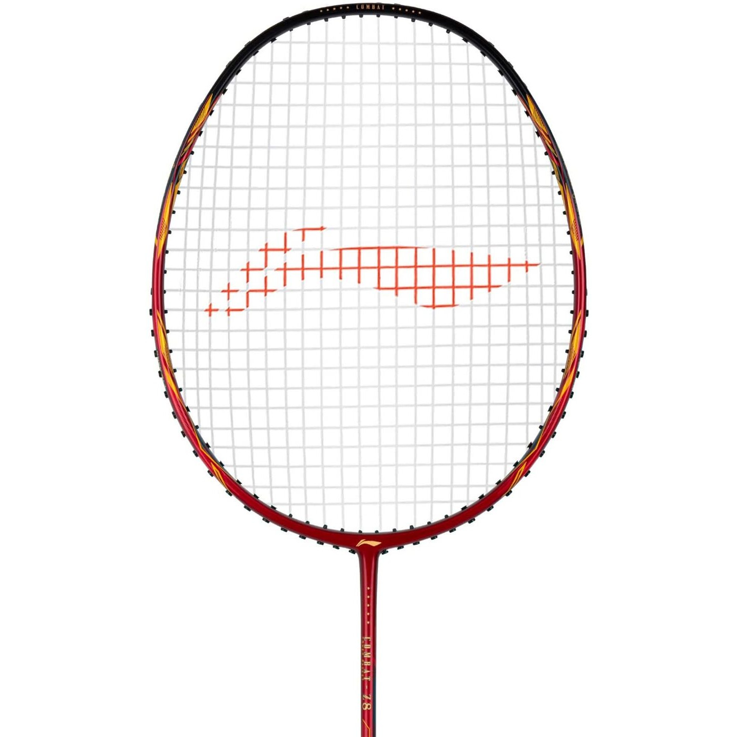 Li-Ning Combat Z8 Strung Badminton Racquet, Red/Black/Gold