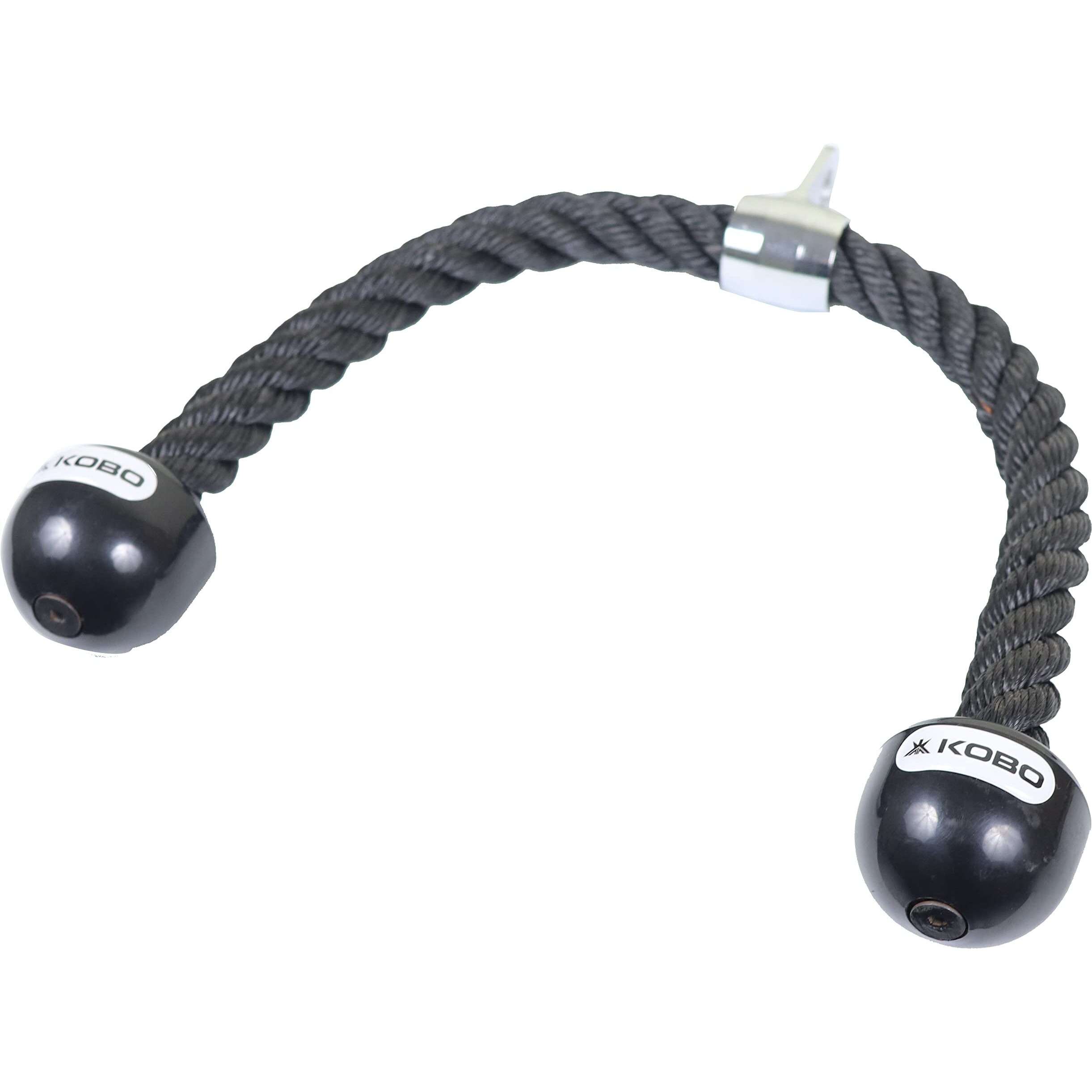 Kobo Tricep Rope For Gym  Tricep Rope Cable Attachment  Tricep Rope Cable Cross D Handle, Seated Row Grip, V Tricep Press Down Bar And Straight Lat Bar
